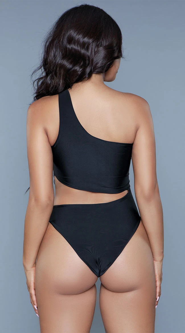 Be Wicked Quinn One Shoulder One Piece - Image 2