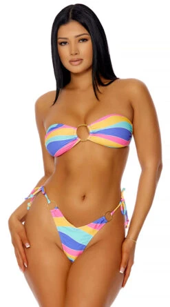 Forplay Antigua Rainbow Thong Bikini