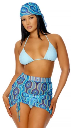 Forplay Covered Up Ruched Aquatic Pool Skirt