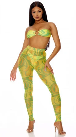 Forplay Got It Covered Pineapple Pool Leggings
