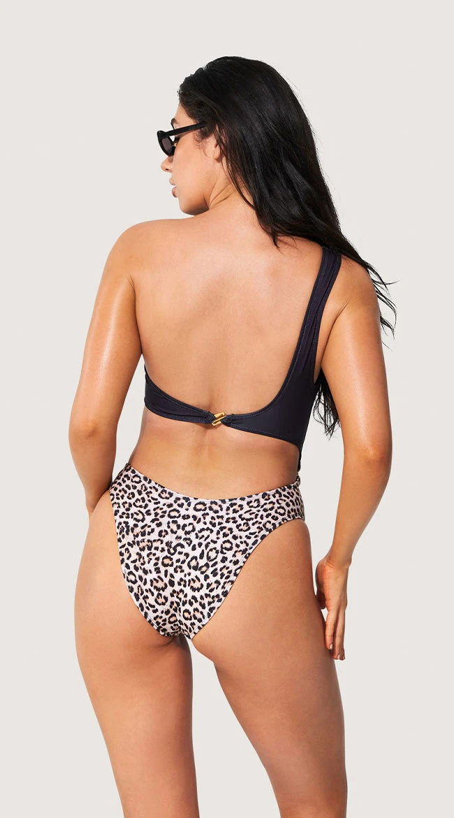 Playboy Retro Leopard One Piece Swimsuit - Image 2
